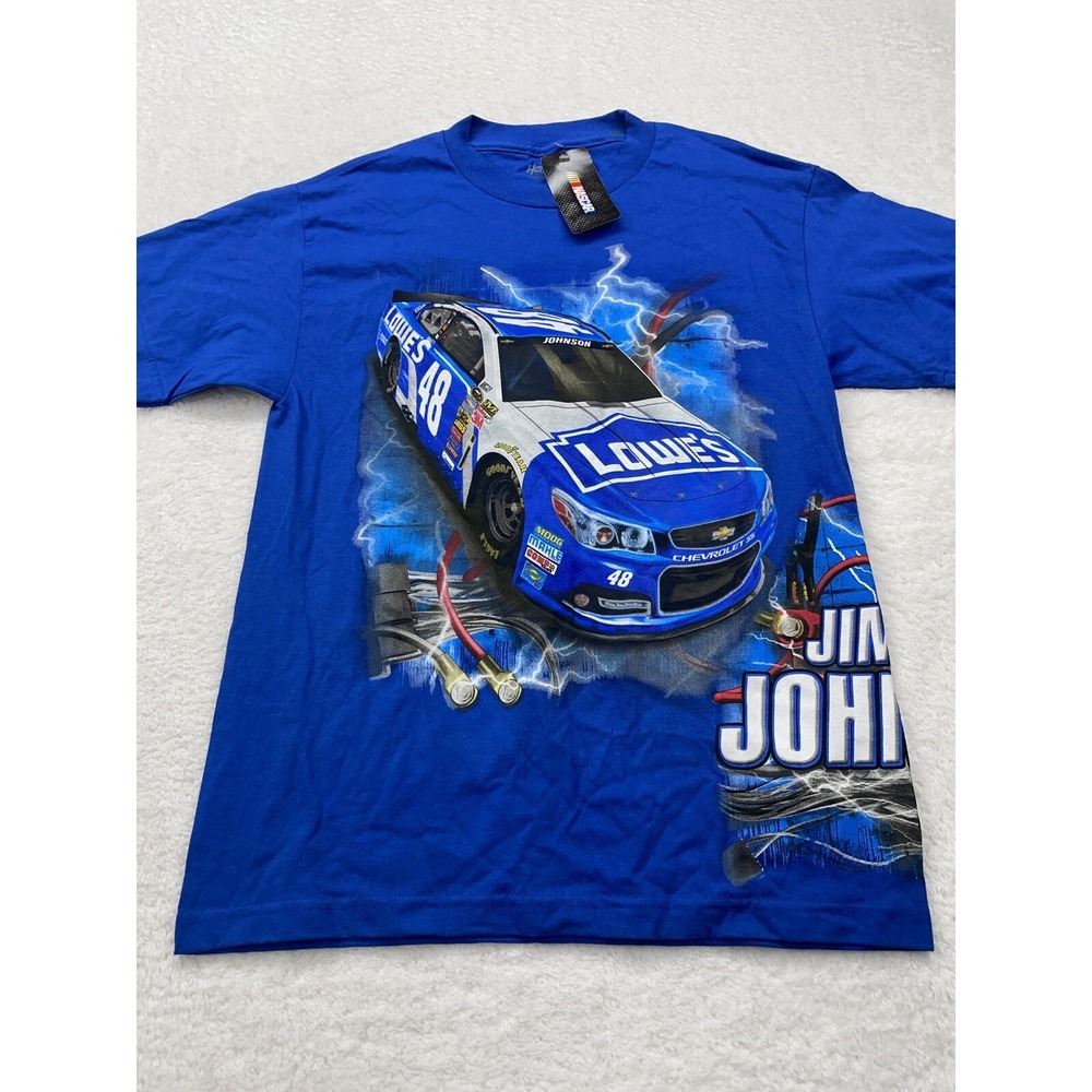 Hendrick Motorsports Jimmie Johnson 48 Lowes NASCAR‎ Blue T-Shirt Mens M NWT